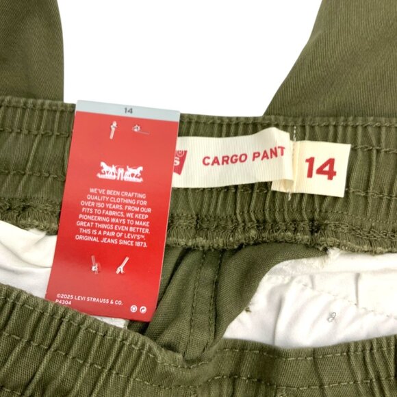 Levi's Comfort Stretch Cargo Pant Green Size 14 NWT - Picture 4 of 7